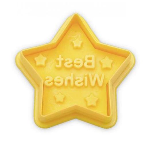 Stern Best Wishes mit Auswerfer 5 cm