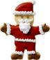 Preview: Knuddelkeks Weihnachtsmann 8,5 cm