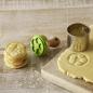 Preview: Mini Plätzchen Stempelscheiben Set Smiley & Fußball 5 cm