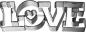 Preview: LOVE Schriftzug 11 cm