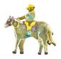 Preview: Reiter mit Pferd Cowboy  8 cm