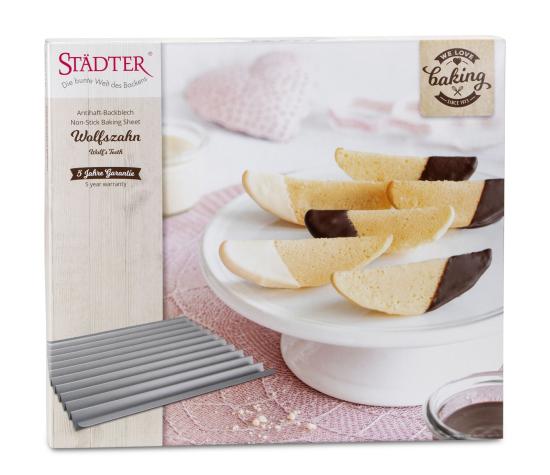 Wolfzahnblech 37 x33 cm  Städter we Love Baking