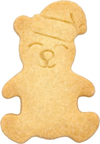 Weihnachtsteddybär 7 cm mit Prägung