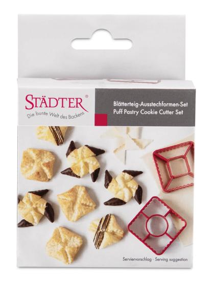 Ausstechformen Blätterteig Pyramide u. Windrad