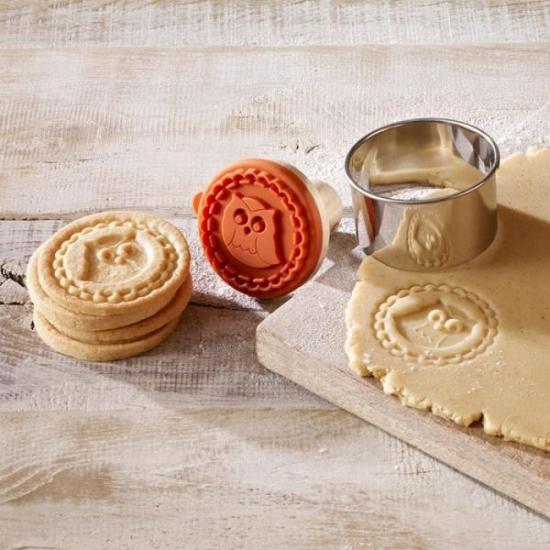 Plätzchen Stempelscheiben Set Eule & Fuchs