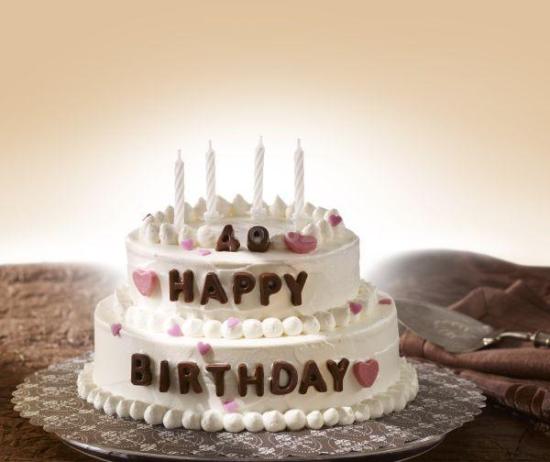 Dekor Zahlen und Happy Birthday