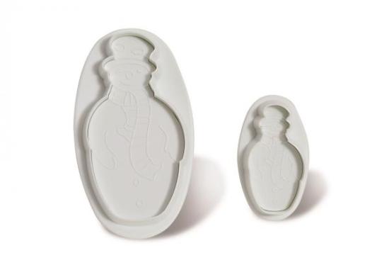 Schneemann mit Auswerfer - Set, 2-tlg