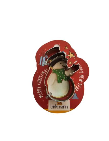 Schneemann auf Grußkarte