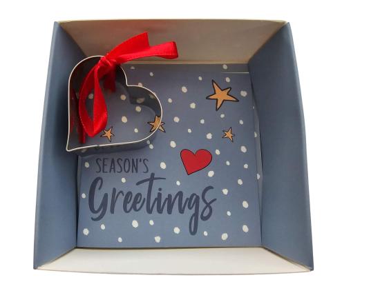 Herz Weihnachtsgruß Geschenkbox