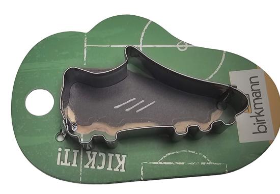 Fussball-Schuh 6 cm Ausstechform auf Pappkarte