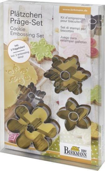 Plätzchen Präge Set Blüten 5-tlg.