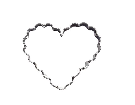 Herz gewellt 5,2 cm