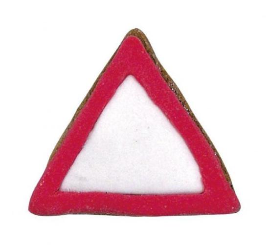 Achtung + Vorfahrt achten! 4,5 cm