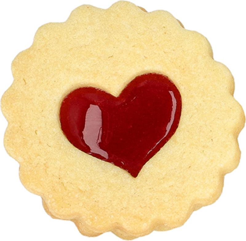 Linzer mit Herz 5 cm doppelseitig