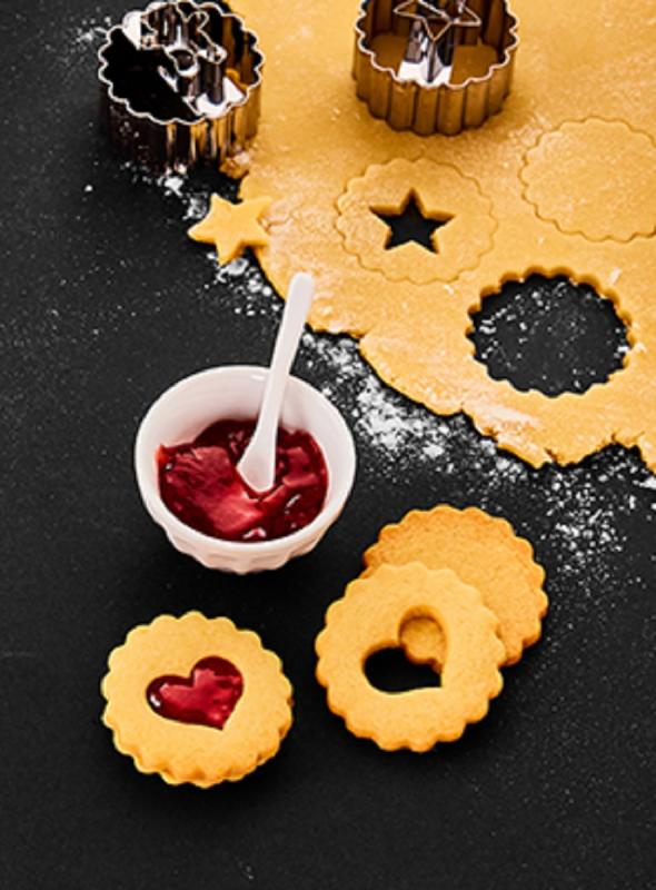 Linzer mit Herz 5 cm doppelseitig