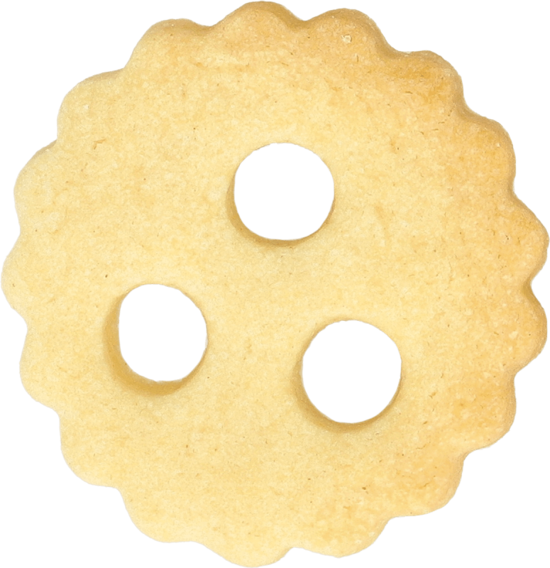 Linzer mit 3 Löchern 10cm XXL doppelseitig