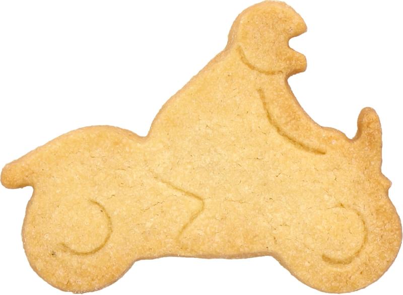 Motorradfahrer 8 cm mit Prägung
