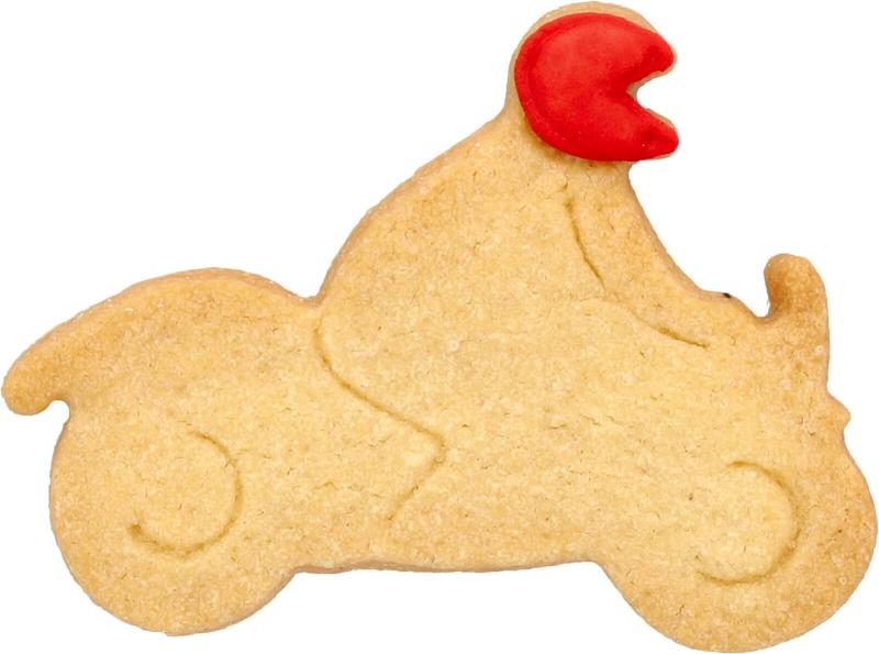 Motorradfahrer 8 cm mit Prägung