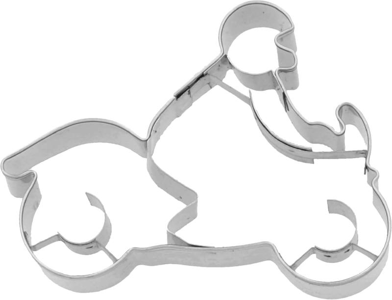 Motorradfahrer 8 cm mit Prägung