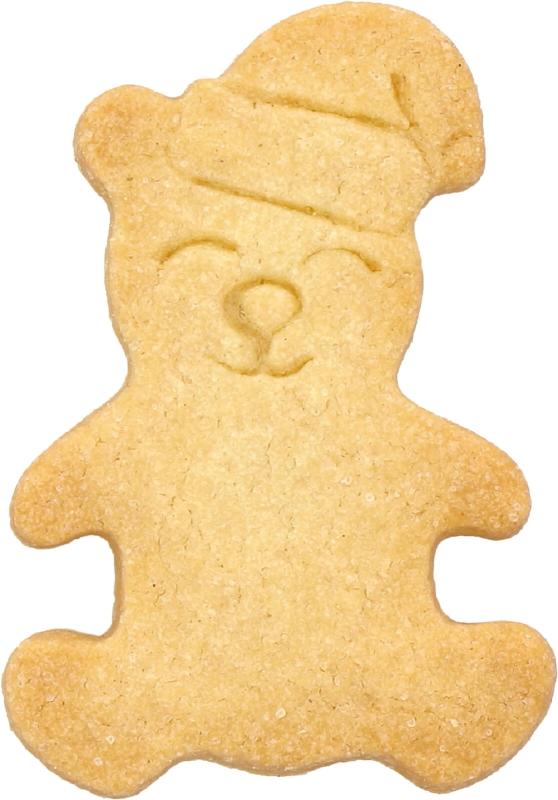 Weihnachtsteddybär 7 cm mit Prägung