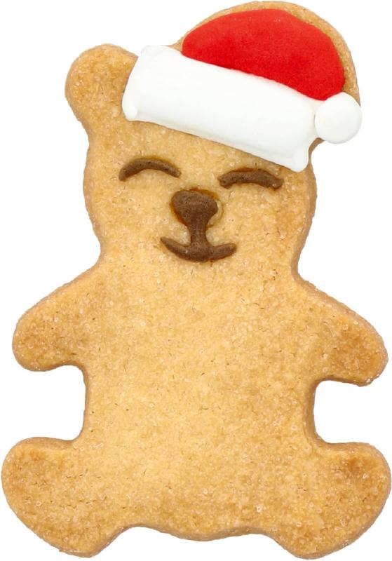 Weihnachtsteddybär 7 cm mit Prägung