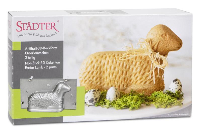 Osterlamm 3D Metall Backform 27 cm Städter