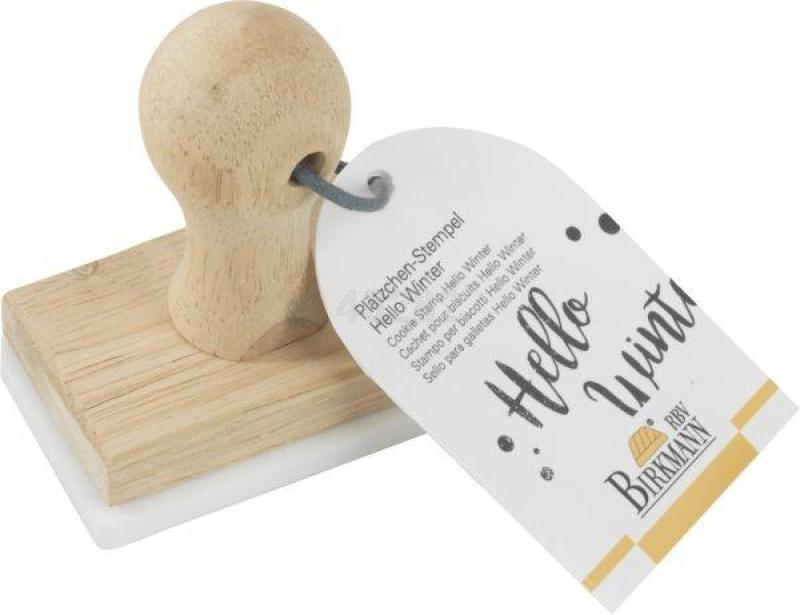 Plätzchen Stempel Hello Winter 4,7 x 7,5 cm