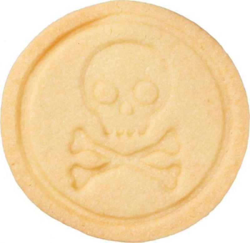 Plätzchen Stempel Totenkopf 7cm