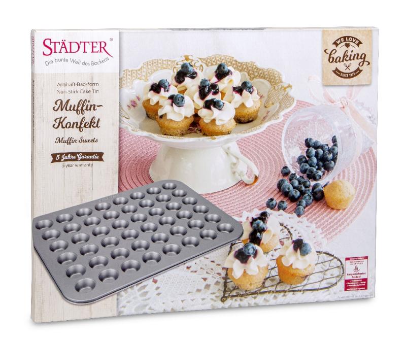 Muffin Konfekt we love baking 48er Form