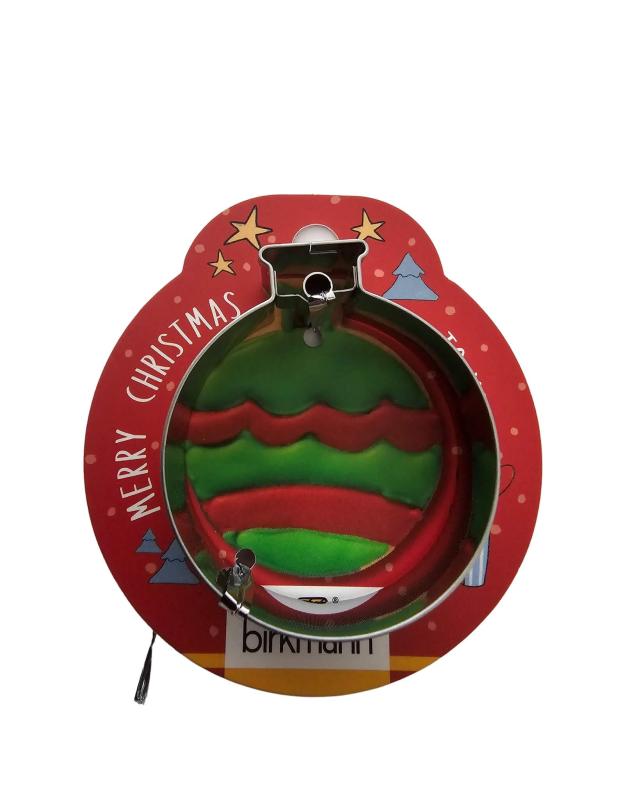 Christbaumkugel 5 cm auf Grußkarte