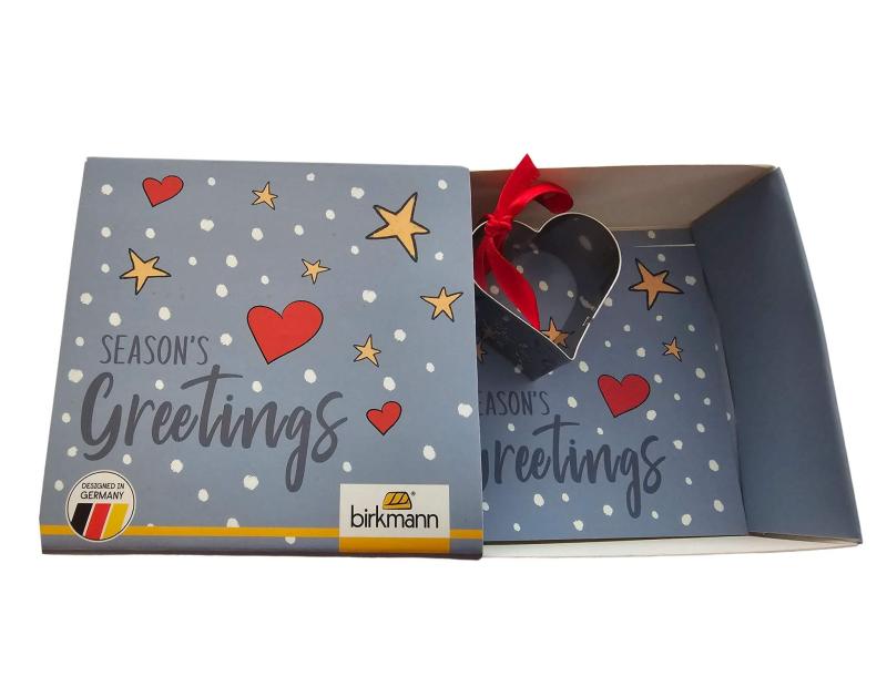 Herz Weihnachtsgruß Geschenkbox