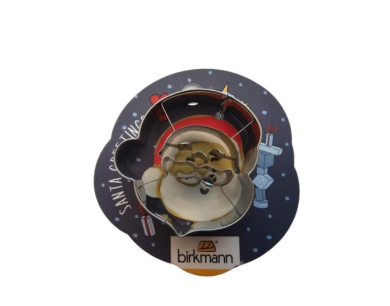 Weihnachtsmann Gesicht auf Grußkarte