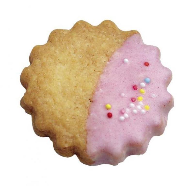 Linzer Ausstecher Außenring gewellt 6,5cm