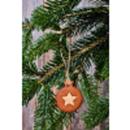 Christbaumkugel mit Stern