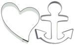 Liebe und Hoffnung (Herz und Anker)  Set 2-teilig
