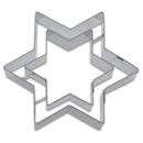 Stern mit Prägung 9 cm