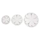 Seerose & Nelke Profi Ausstecher mit Auswerfer Set 3-tlg